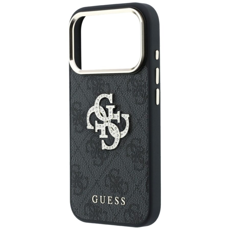 Etui Guess 4G & Big Strass Logo doiPhone 18 Pro / 17 Pro czarny