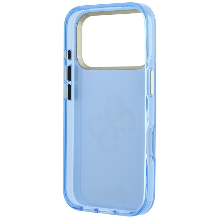 Etui Guess IML 4G Script Metal do iPhone 18 Pro Max / 17 Pro Max jasno niebieski