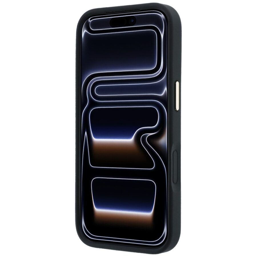 Etui Guess Ring Stand 360 Grained Classic Logo MagSafe do iPhone 18 Pro / 17 Pro czarny