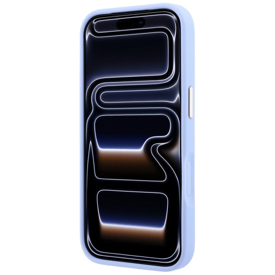 Etui Guess Peony 4G Small Logo MagSafe do iPhone 18 Pro / 17 Pro jasnoniebieski