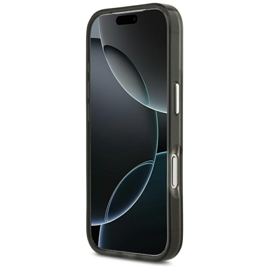 Etui Guess IML Gradient Triangle Logo MagSafe do iPhone 18 Pro Max / 17 Pro Max czarny