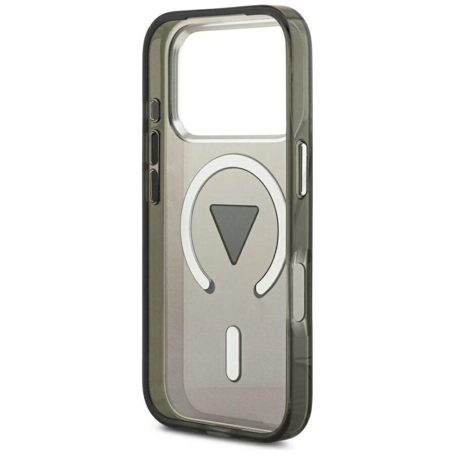 Etui Guess IML Gradient Triangle Logo MagSafe do iPhone 18 Pro Max / 17 Pro Max czarny