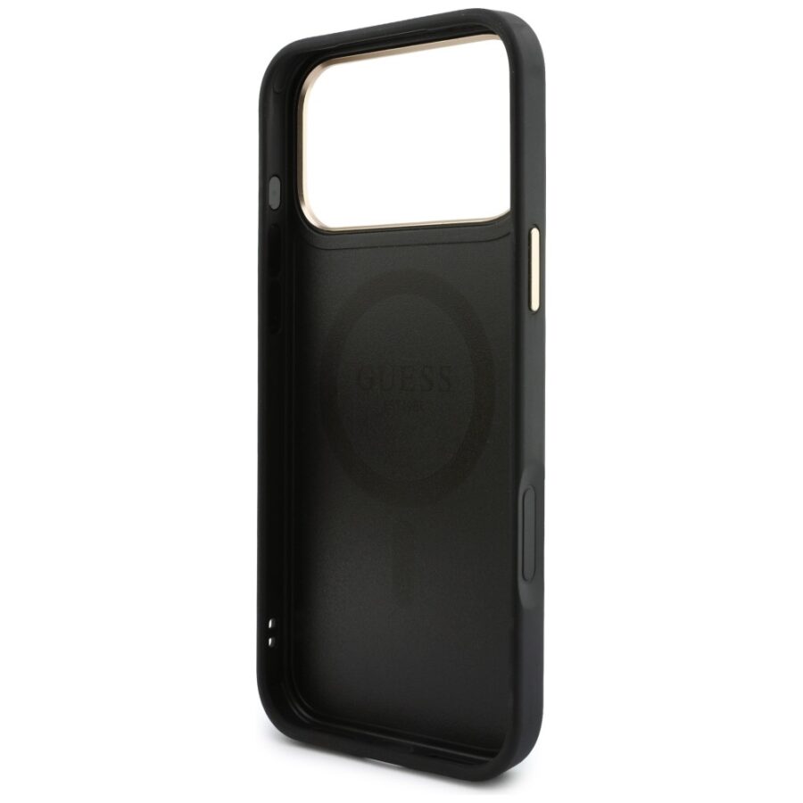 Etui Guess 4G z portfelem Magsafe do iPhone 18 Pro / 17 Pro czarny