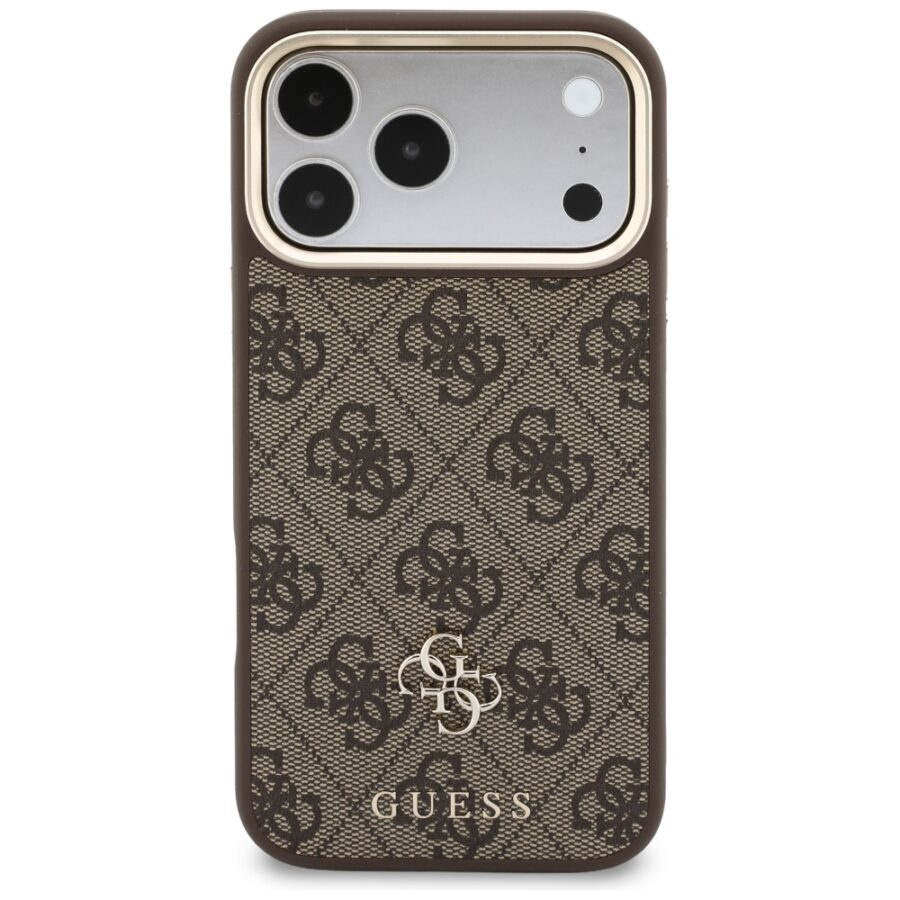 Etui Guess 4G z portfelem Magsafe do iPhone 18 Pro / 17 Pro brązowy