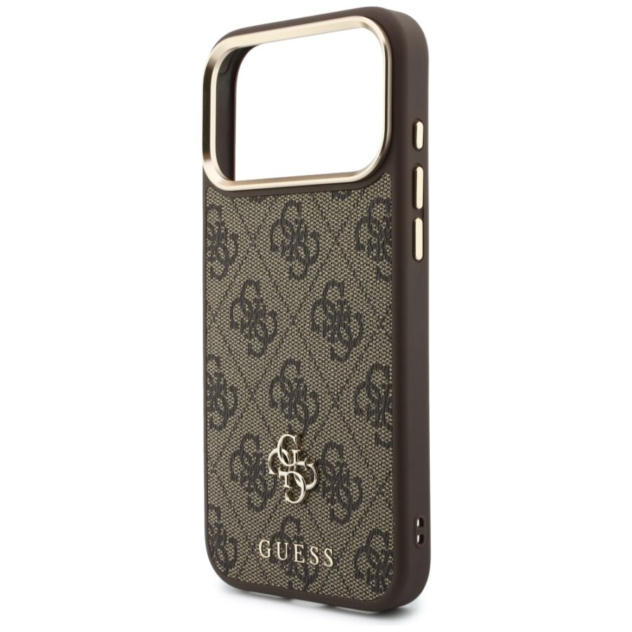 Etui Guess 4G z portfelem Magsafe do iPhone 18 Pro / 17 Pro brązowy
