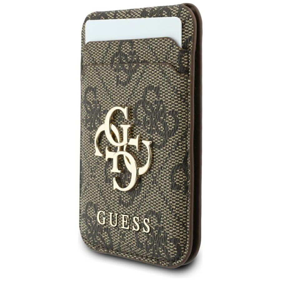 Etui Guess 4G z portfelem Magsafe do iPhone 18 Pro / 17 Pro brązowy