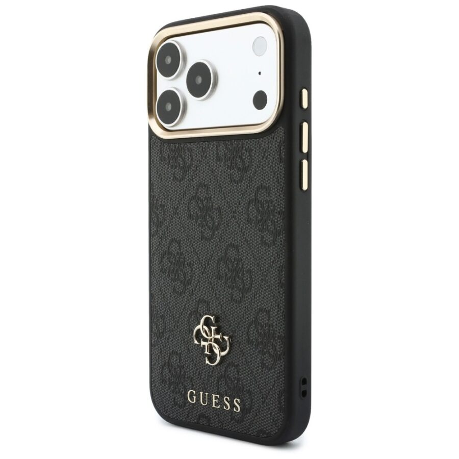Etui Guess 4G z portfelem i smyczą       Magsafe do iPhone 18 Pro / 17 Pro brązowy