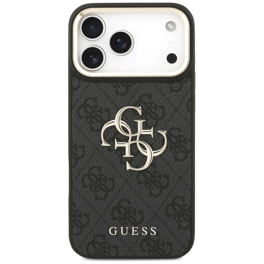 Etui Guess 4G Big 4G Classic Logo Big Strap Metal Buttons do iPhone 18 Pro / 17 Pro czarny