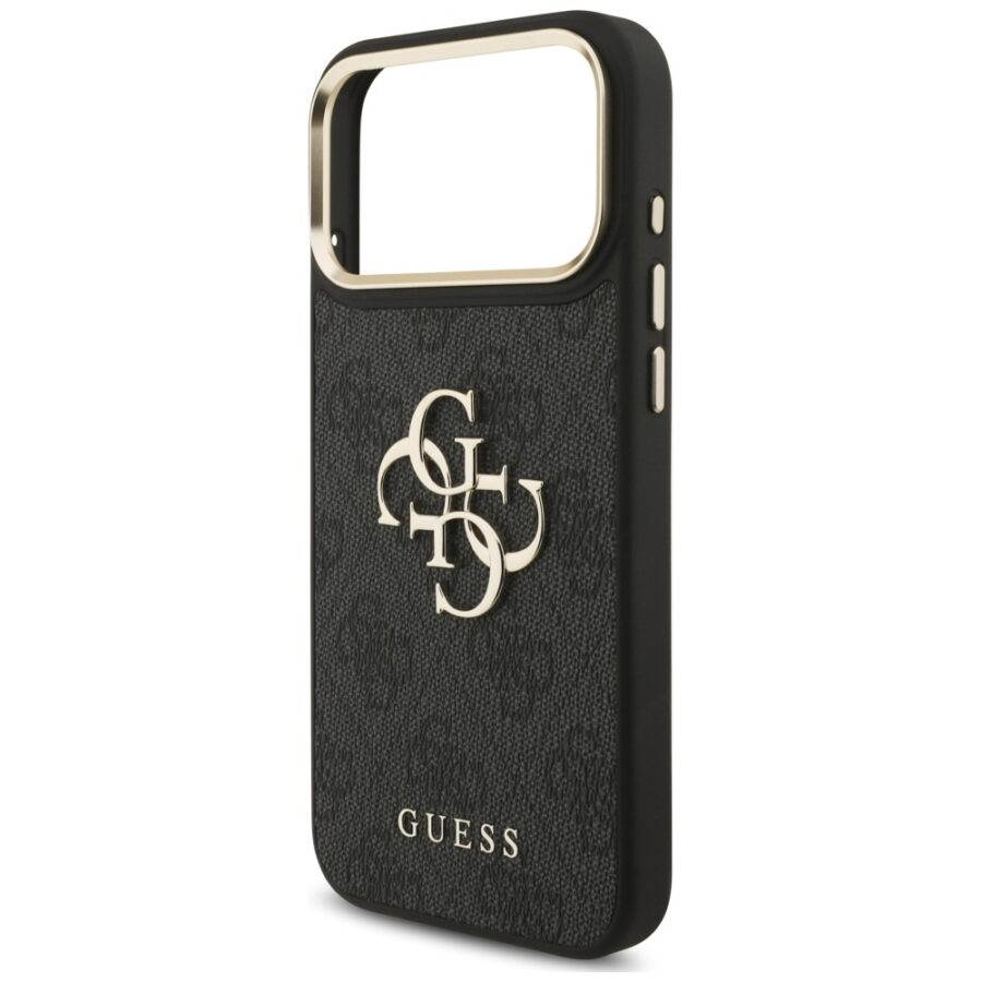 Etui Guess 4G Big 4G Classic Logo Big Strap Metal Buttons do iPhone 18 Pro / 17 Pro czarny