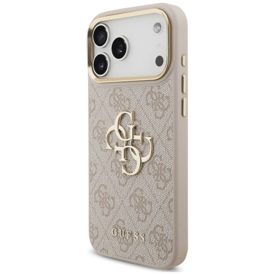 Etui Guess 4G Big 4G Classic Logo Big Strap Metal Buttons do iPhone 18 Pro / 17 Pro różowy