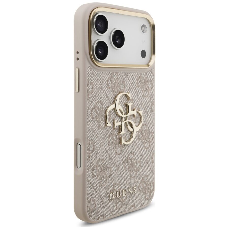 Etui Guess 4G Big 4G Classic Logo Big Strap Metal Buttons do iPhone 18 Pro / 17 Pro różowy