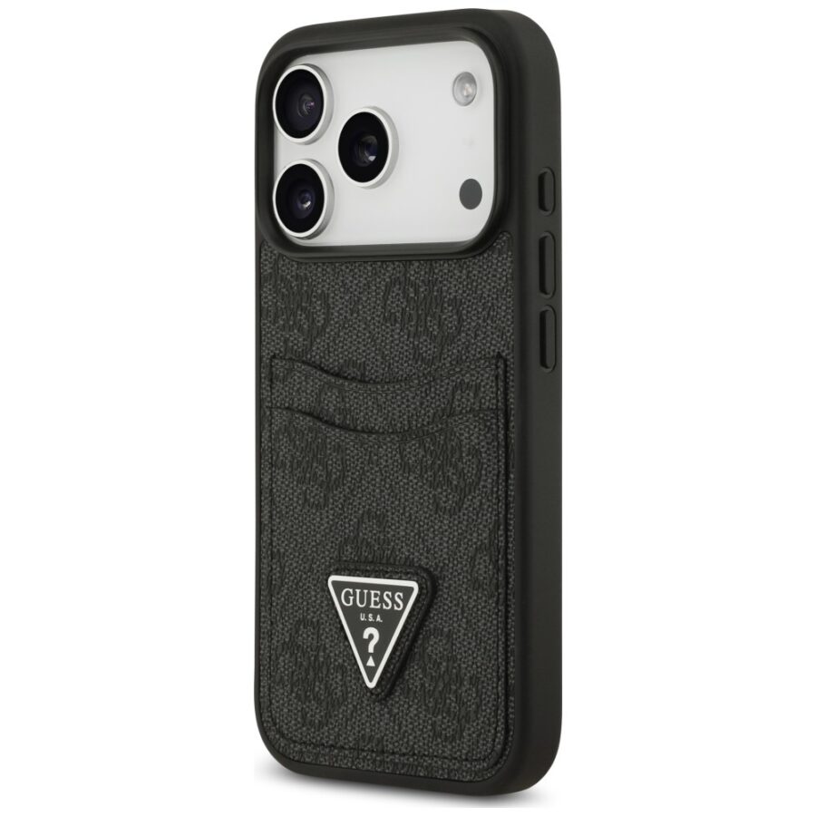 Etui Guess 4G Double Card Triangle do     iPhone 18 Pro / 17 Pro czarny