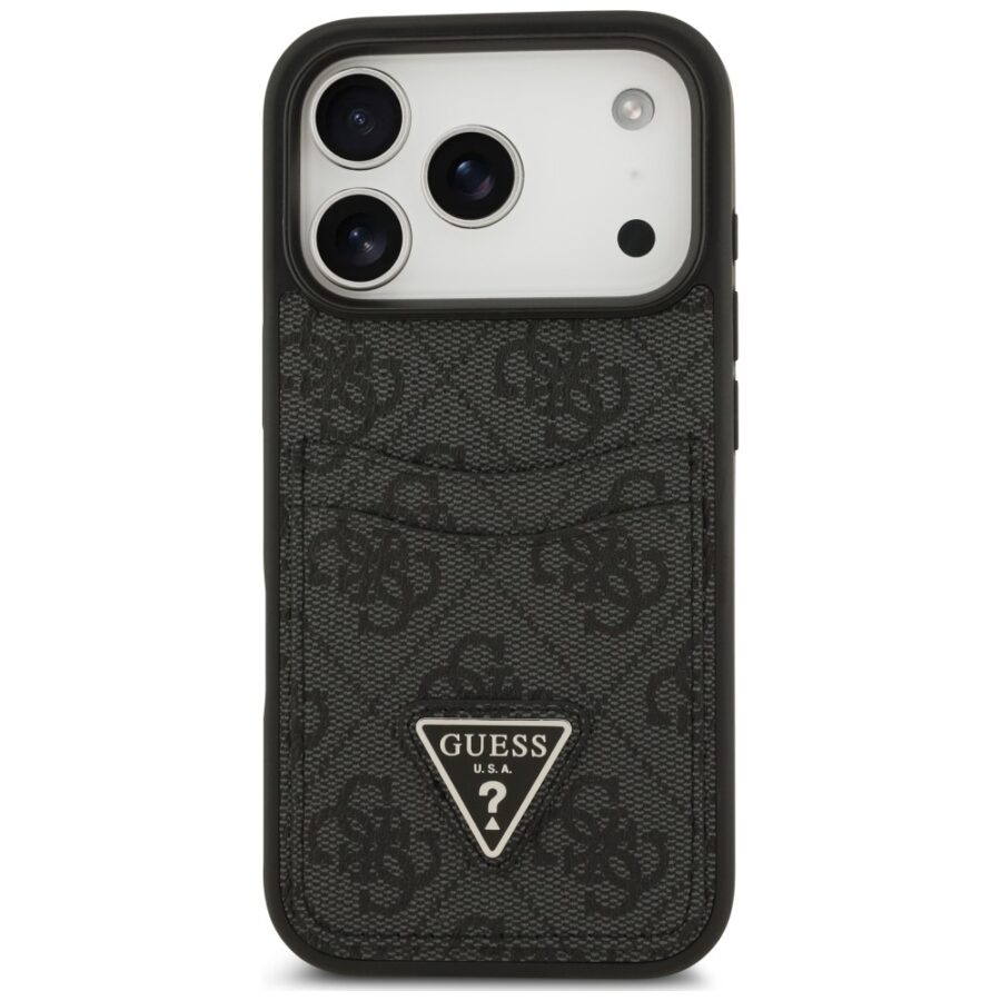 Etui Guess 4G Double Card Triangle do     iPhone 18 Pro / 17 Pro czarny