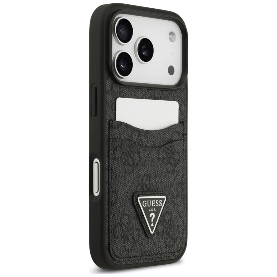 Etui Guess 4G Double Card Triangle do     iPhone 18 Pro / 17 Pro czarny