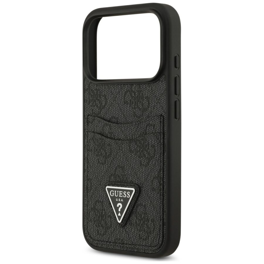 Etui Guess 4G Double Card Triangle do     iPhone 18 Pro / 17 Pro czarny