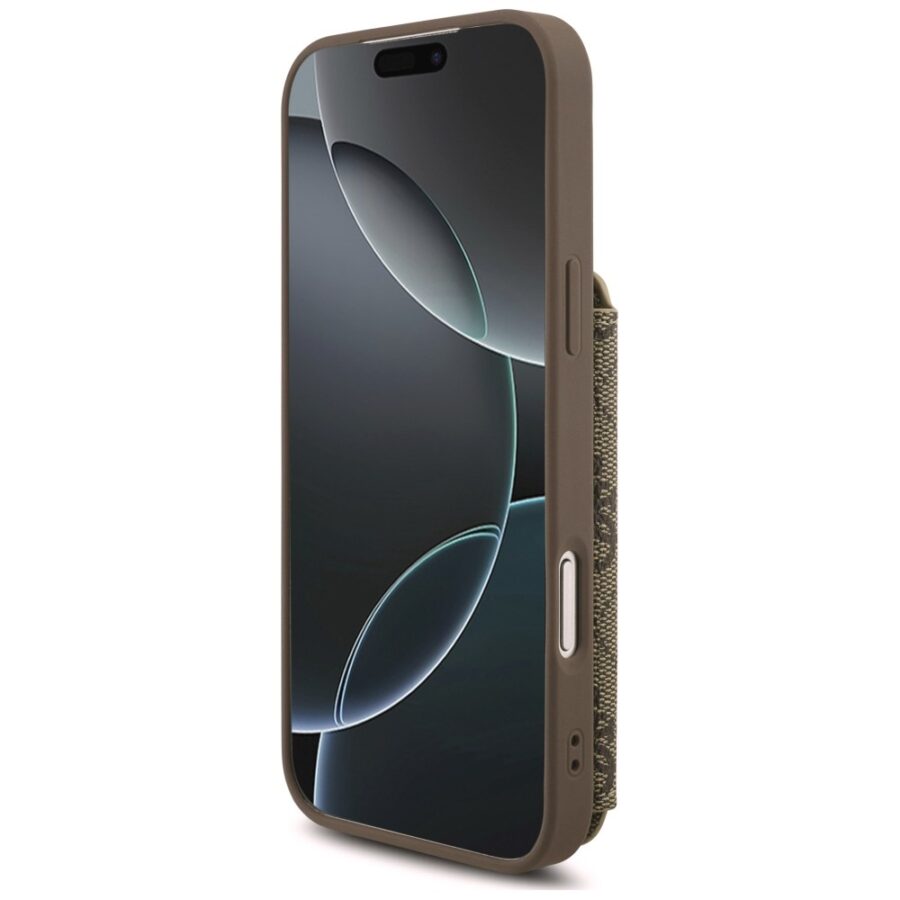 Etui Guess 4G Cardslots & Magnetic Closure Crossbody do iPhone 18 Pro Max / 17 Pro Max brązowy