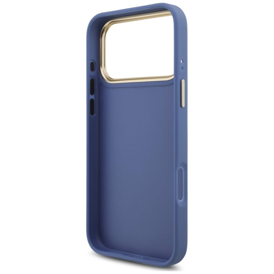 Etui Guess 4G Big 4G Classic Logo Big Strap Metal Buttons do iPhone 18 Pro Max / 17 Pro Max niebieski