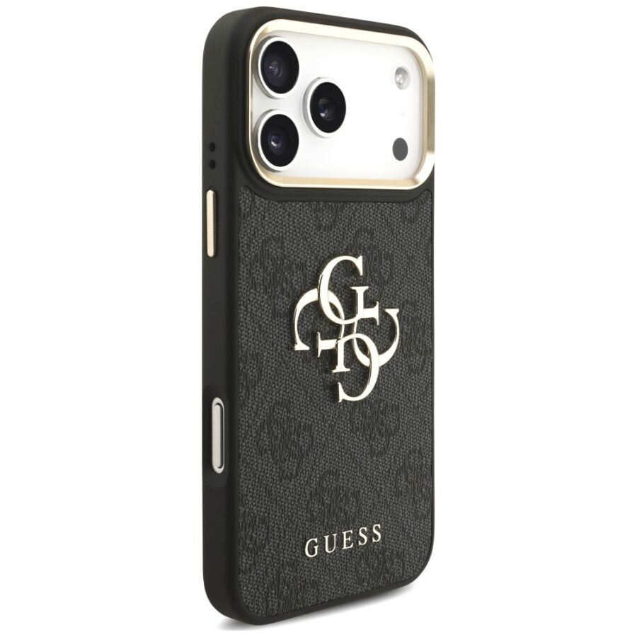 Etui Guess 4G Big 4G Classic Logo Big Strap Metal Buttons do iPhone 18 Pro Max / 17 Pro Max czarny
