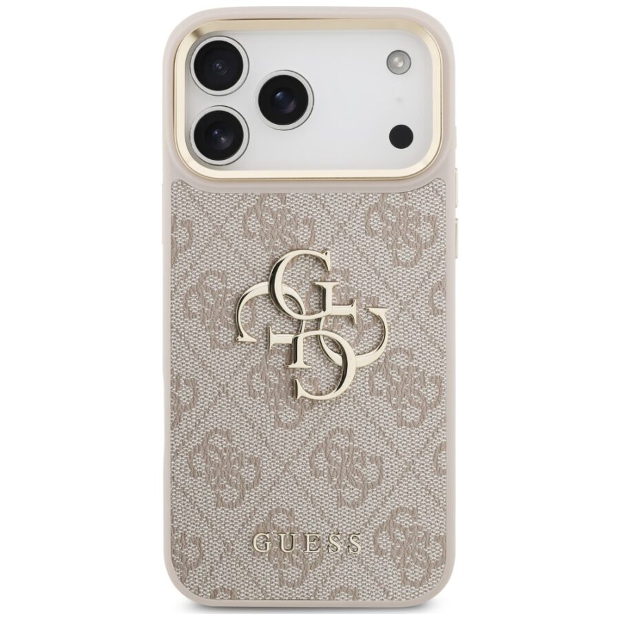 Etui Guess 4G Big 4G Classic Logo Big Strap Metal Buttons do iPhone 18 Pro Max / 17 Pro Max różowy