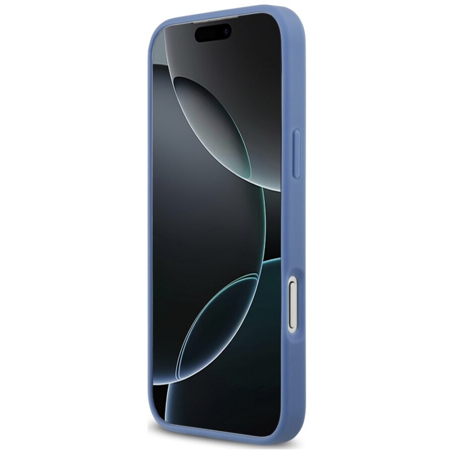 Etui Guess 4G Double Card Triangle do iPhone 18 Pro Max / 17 Pro Max niebieski