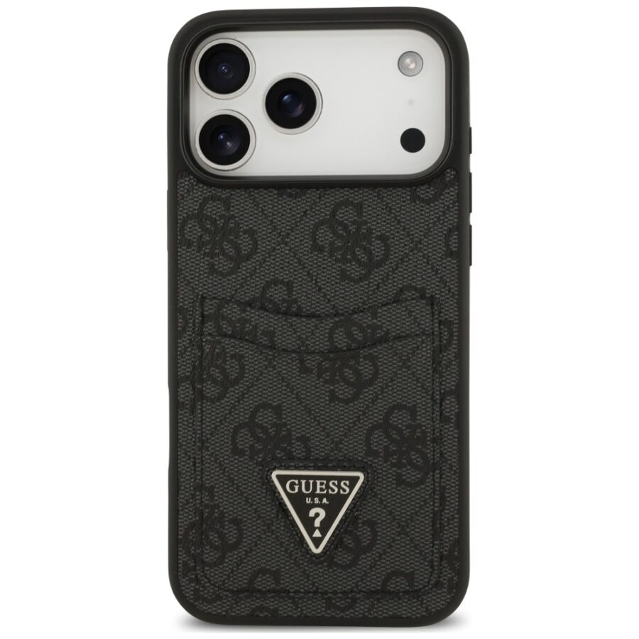 Etui Guess 4G Double Card Triangle do iPhone 18 Pro Max / 17 Pro Max czarny