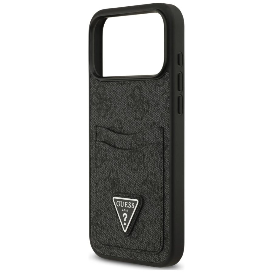 Etui Guess 4G Double Card Triangle do iPhone 18 Pro Max / 17 Pro Max czarny