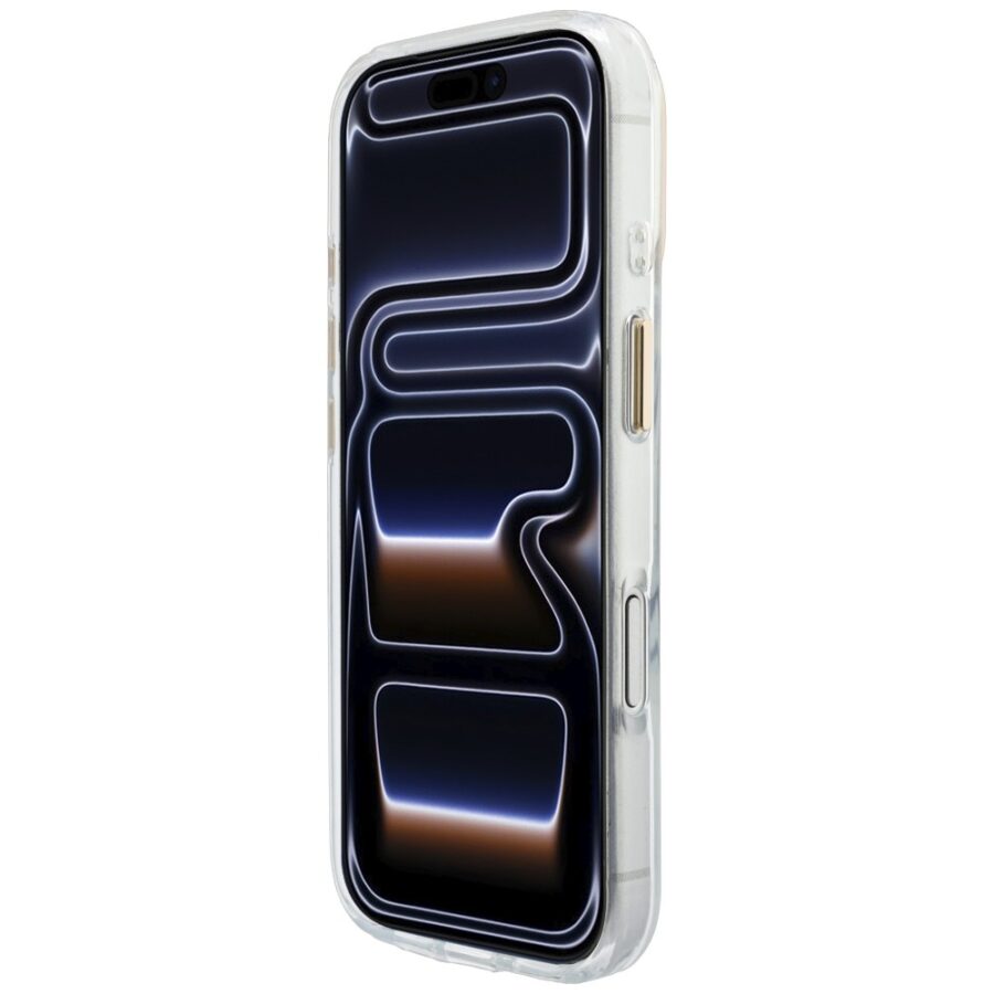Etui Guess IML Script Metal MagSafe do iPhone 18 Pro Max / 17 Pro Max przezroczysty