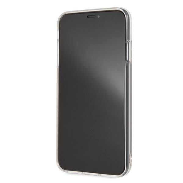 Karl Lagerfeld KLHCI65KSICGO iPhone Xs Max złoty/gold hard case Iconic Liquid Glitter