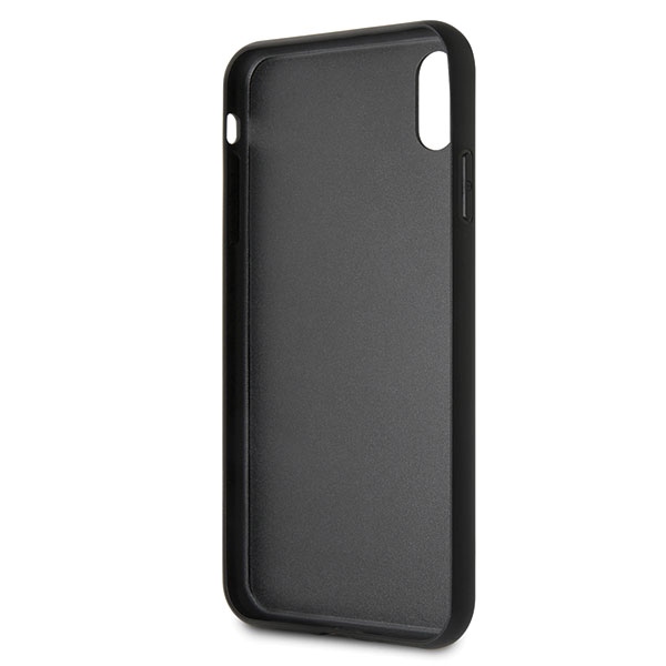 Karl Lagerfeld KLHCI65DLHBK iPhone XsMax czarny/black Iconic Glitter Karl`s Head