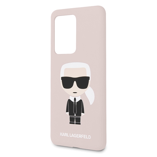 Karl Lagerfeld KLHCS69SLFKPI S20 UltraG988 hardcase jasnoróżowy/pink Silicone Iconic