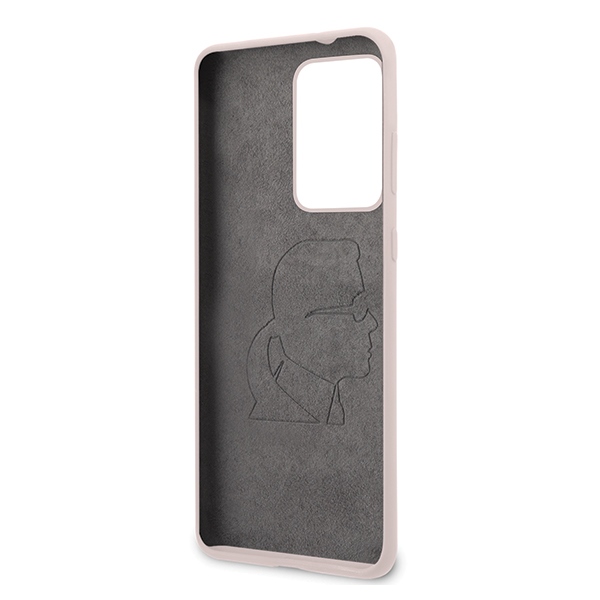 Karl Lagerfeld KLHCS69SLFKPI S20 UltraG988 hardcase jasnoróżowy/pink Silicone Iconic