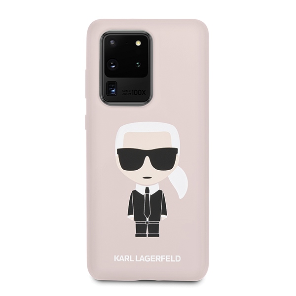 Karl Lagerfeld KLHCS69SLFKPI S20 UltraG988 hardcase jasnoróżowy/pink Silicone Iconic