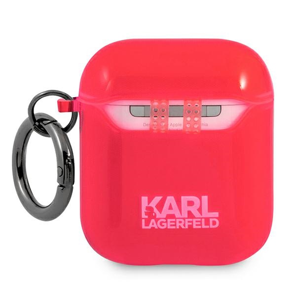 Karl Lagerfeld KLA2UCHFP AirPods 1/2cover różowy/pink Choupette