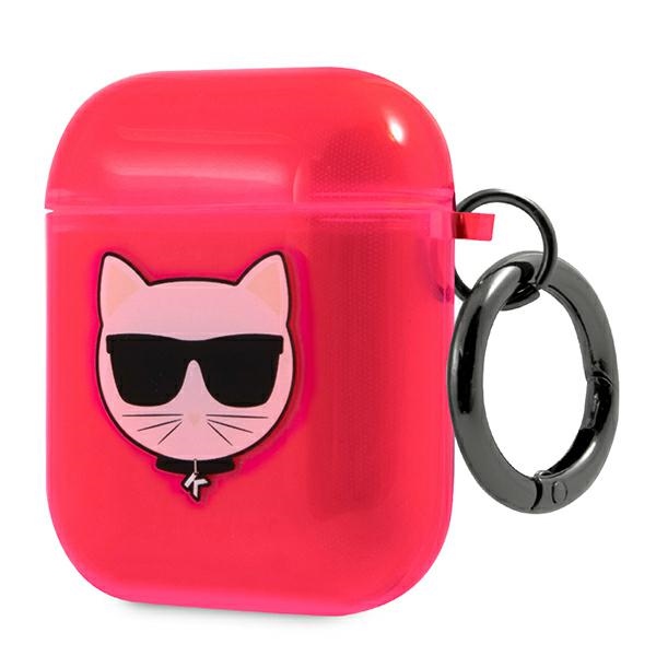 Karl Lagerfeld KLA2UCHFP AirPods 1/2cover różowy/pink Choupette