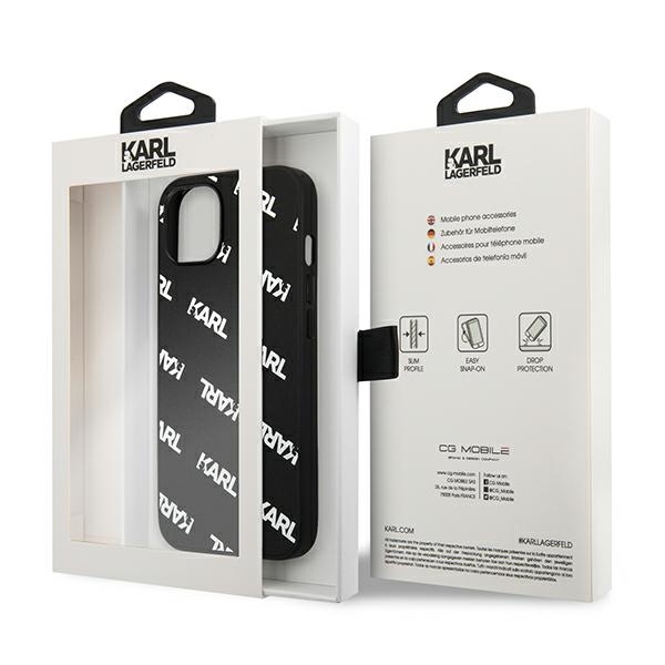 Karl Lagerfeld KLHCP13MPULMBK3 iPhone 13 / 14 / 15 6,1" hardcase czarny/black Allover