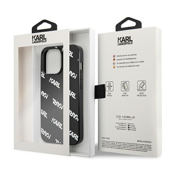 Karl Lagerfeld KLHCP13XPULMBK3 iPhone 13Pro Max 6,7" hardcase czarny/black Allover