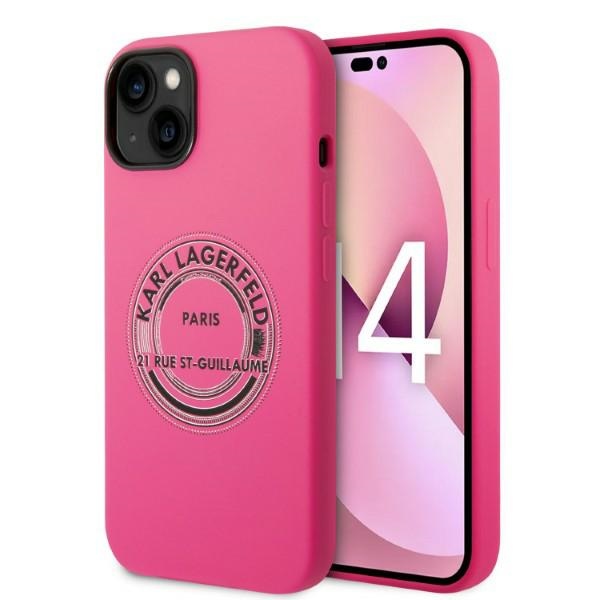 Karl Lagerfeld KLHCP14SSRSGRCF iPhone 14/ 15 / 13 6,1" hardcase różowy/pink Silicone RSG