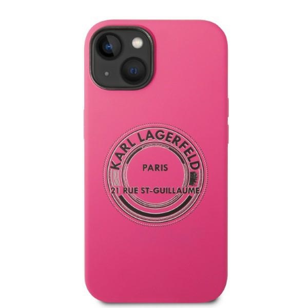 Karl Lagerfeld KLHCP14SSRSGRCF iPhone 14/ 15 / 13 6,1" hardcase różowy/pink Silicone RSG