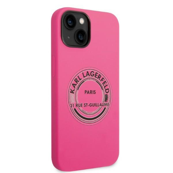 Karl Lagerfeld KLHCP14SSRSGRCF iPhone 14/ 15 / 13 6,1" hardcase różowy/pink Silicone RSG