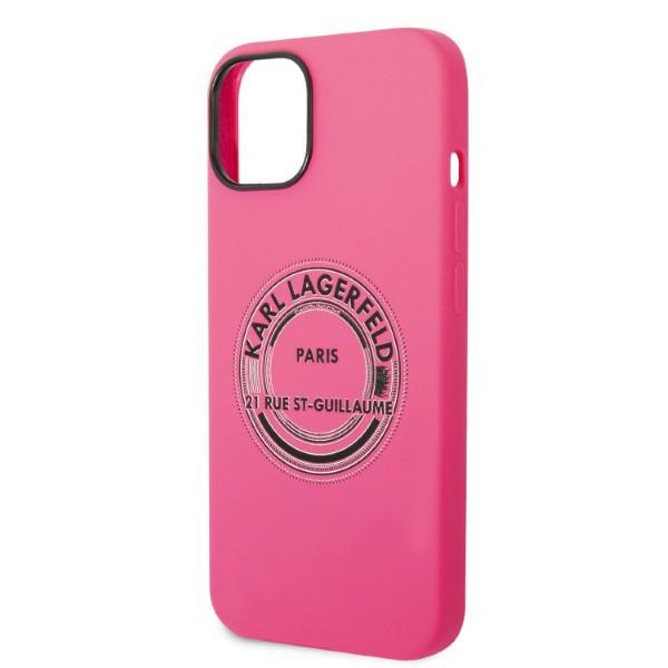 Karl Lagerfeld KLHCP14SSRSGRCF iPhone 14/ 15 / 13 6,1" hardcase różowy/pink Silicone RSG