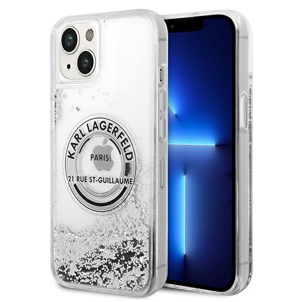 Karl Lagerfeld KLHCP14MLCRSGRS iPhone 14Plus / 15 Plus 6,7" srebrny/silver hardcase Liquid Glitter RSG