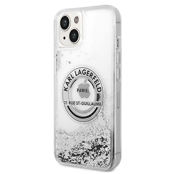 Karl Lagerfeld KLHCP14MLCRSGRS iPhone 14Plus / 15 Plus 6,7" srebrny/silver hardcase Liquid Glitter RSG