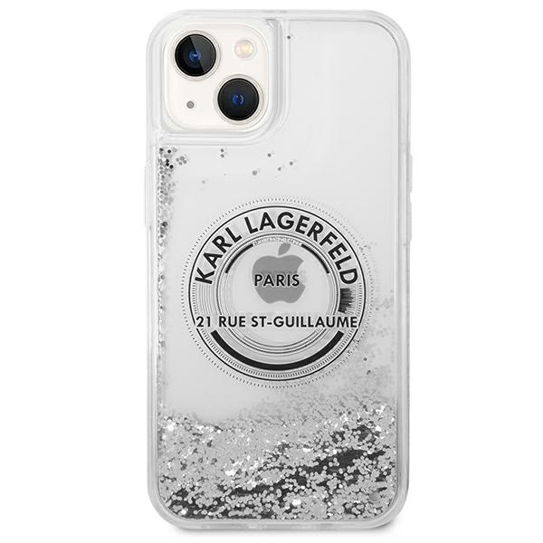 Karl Lagerfeld KLHCP14MLCRSGRS iPhone 14Plus / 15 Plus 6,7" srebrny/silver hardcase Liquid Glitter RSG