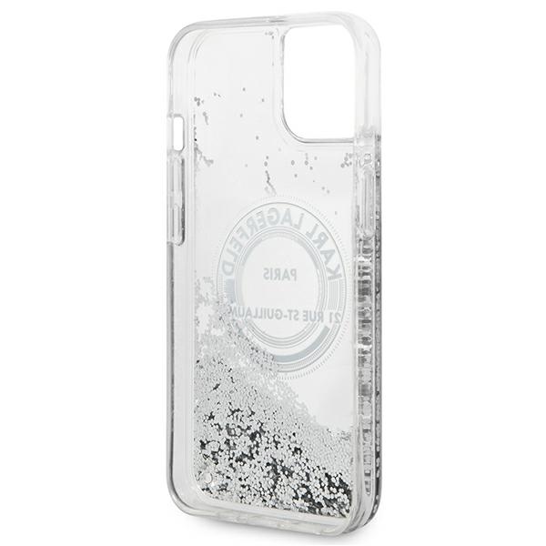 Karl Lagerfeld KLHCP14MLCRSGRS iPhone 14Plus / 15 Plus 6,7" srebrny/silver hardcase Liquid Glitter RSG