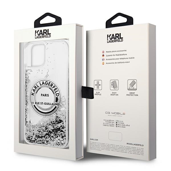 Karl Lagerfeld KLHCP14MLCRSGRS iPhone 14Plus / 15 Plus 6,7" srebrny/silver hardcase Liquid Glitter RSG
