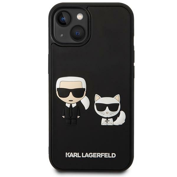 Karl Lagerfeld KLHCP14M3DRKCK iPhone 14Plus / 15 Plus 6,7" czarny/black hardcase Karl&Choupette Ikonik 3D