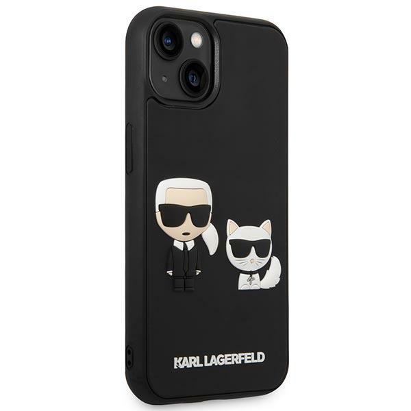 Karl Lagerfeld KLHCP14M3DRKCK iPhone 14Plus / 15 Plus 6,7" czarny/black hardcase Karl&Choupette Ikonik 3D