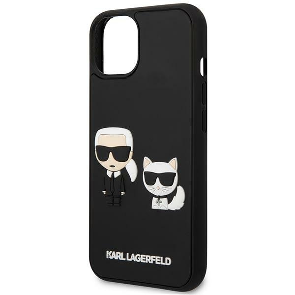 Karl Lagerfeld KLHCP14M3DRKCK iPhone 14Plus / 15 Plus 6,7" czarny/black hardcase Karl&Choupette Ikonik 3D