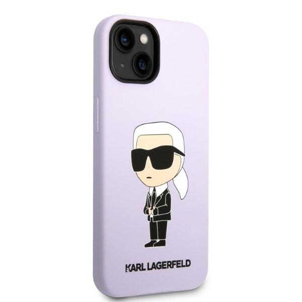 Karl Lagerfeld KLHCP14MSNIKBCU iPhone 14Plus / 15 Plus 6,7" hardcase purpurowy/purple Silicone Ikonik