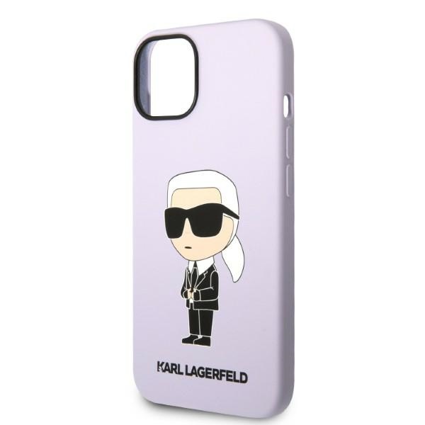 Karl Lagerfeld KLHCP14MSNIKBCU iPhone 14Plus / 15 Plus 6,7" hardcase purpurowy/purple Silicone Ikonik